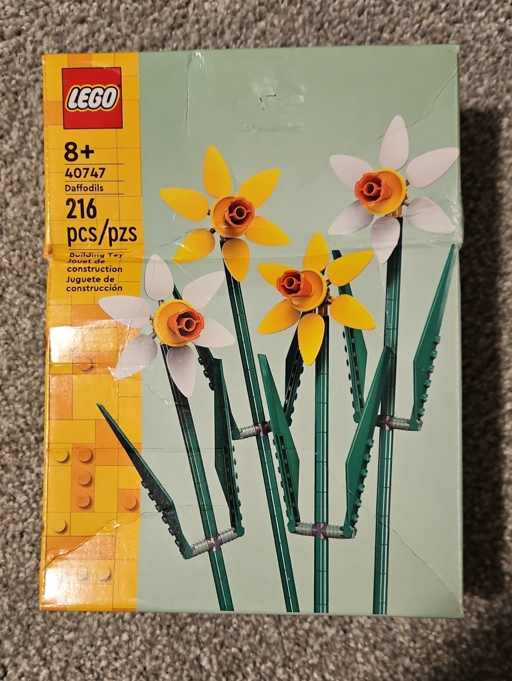LEGO Daffodils Flower Set - Yellow, White & Dark Green